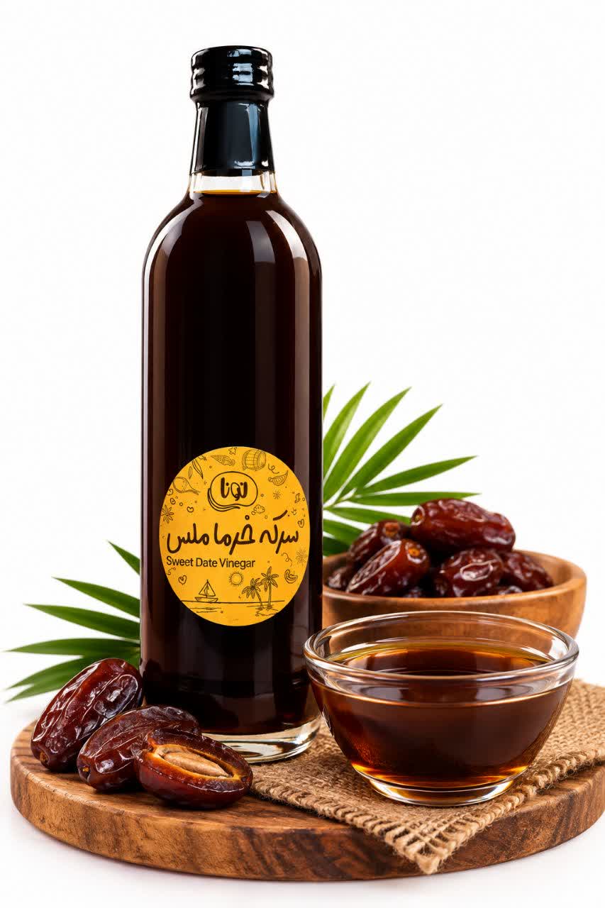 سرکه خرما ملس تخمیری نونا
