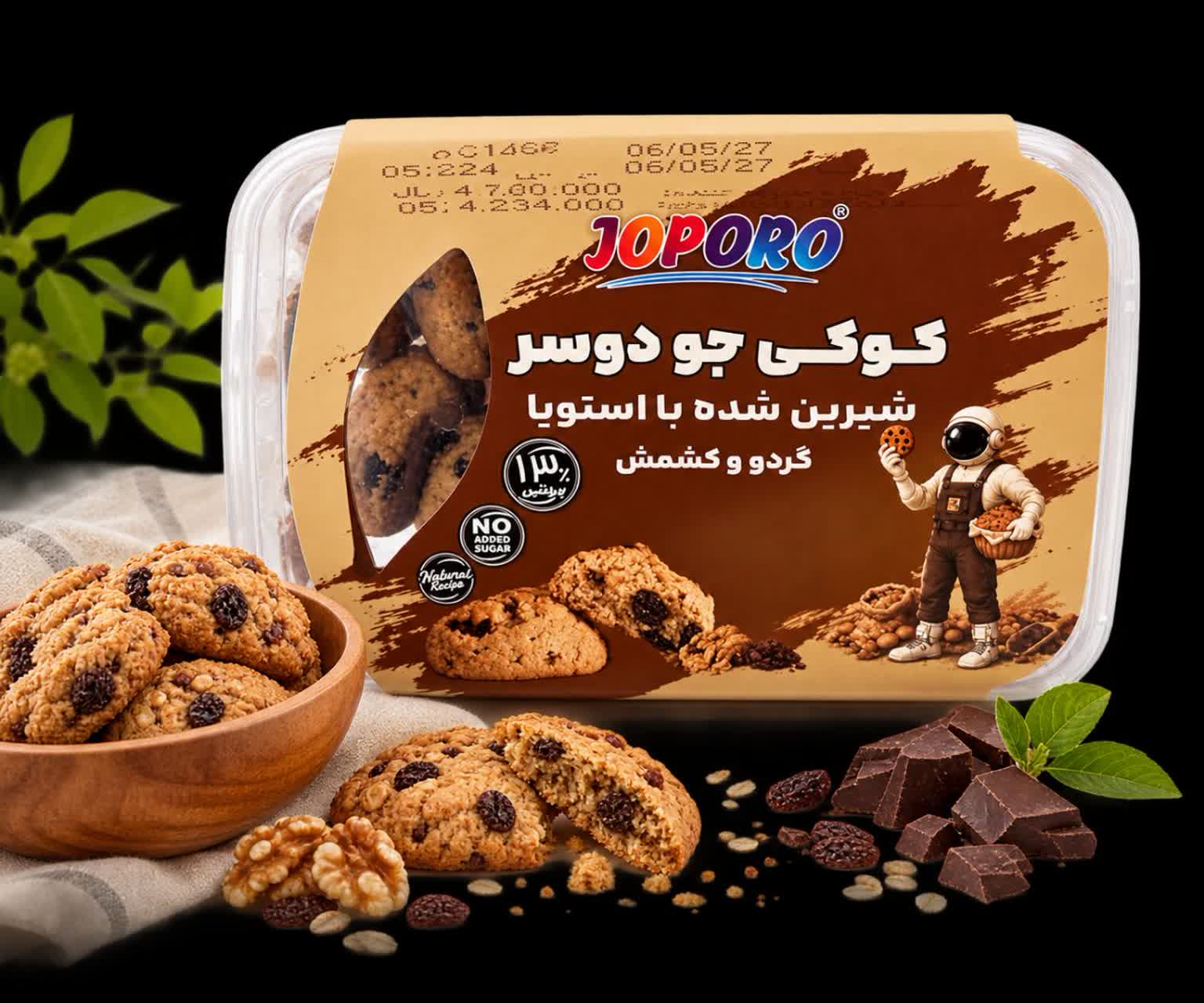 کوکی جودوسر گردو کشمش جوپرو