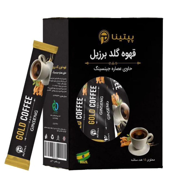 قهوه گلد با جینسینگ پپتینا